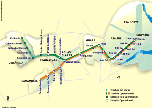 Brasilia underground system