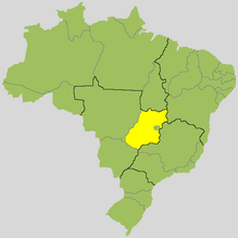 map of Gois in Brazil